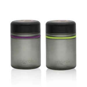 Ongrok Glass Storage Jars - Size & Quantity:500ml x 2 Jars