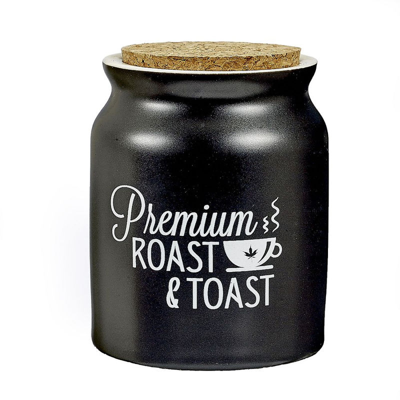 Roast & Toast Novelty Stash Jar - Design:Premium Roast & Toast