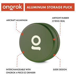 Ongrok Aluminium Storage Puck - Color:Green