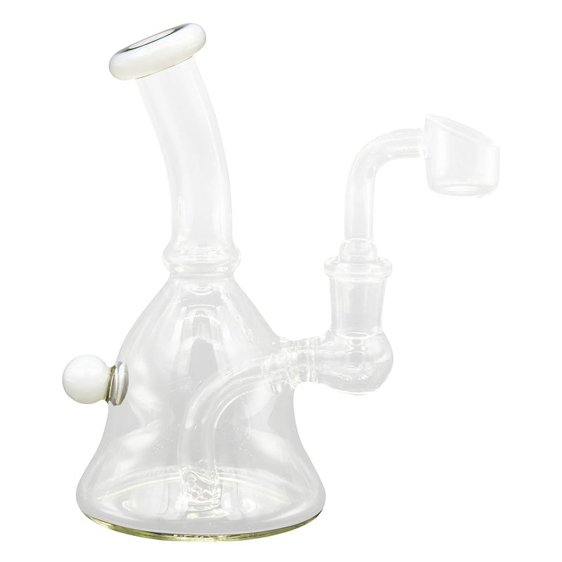 CaliConnected 6.5” Bell Base Dab Rig ?? - Color:Frost (White)