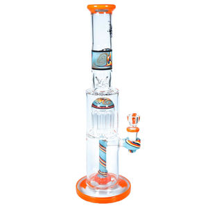 Pulsar 15” Space Candy Tree Perc Bong ?? - Accent Colors:Orange