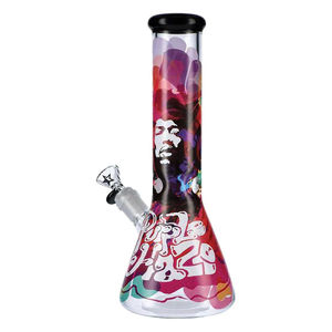 Rock Legends Jimi Hendrix Purple Haze 12” Glass Beaker Bong