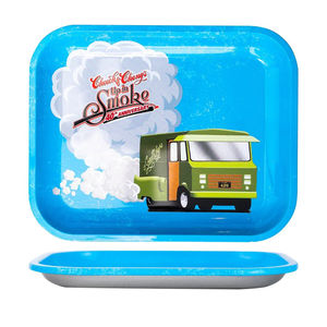 Cheech & Chong's Big Green Van Rolling Trays - Size:Large