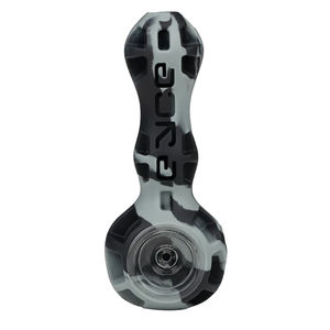 Eyce Indestructible Silicone Spoon Pipe - Color:Smoke Black