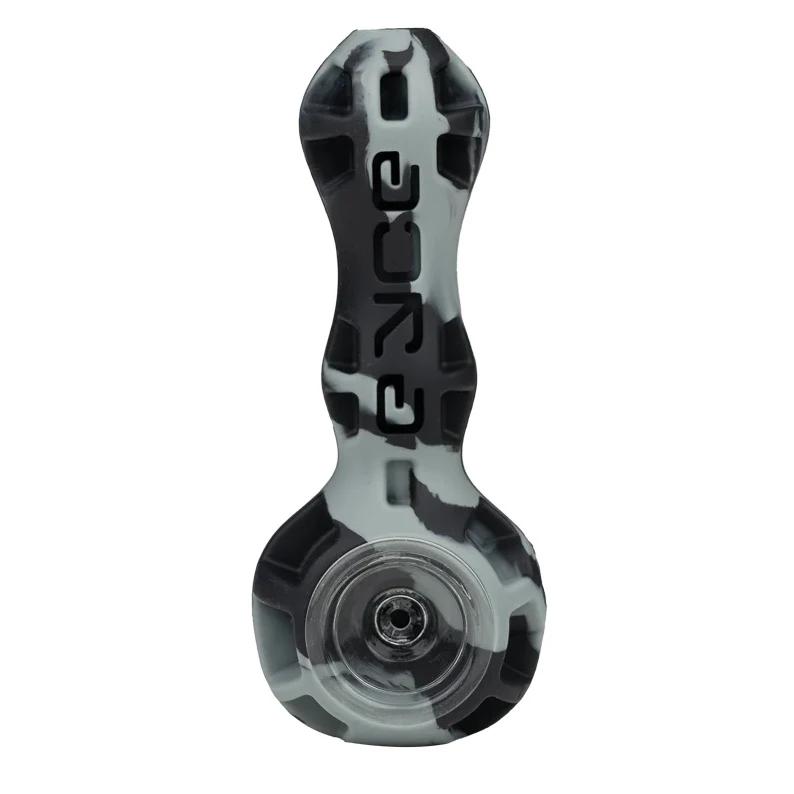 Eyce Indestructible Silicone Spoon Pipe - Color:Smoke Black