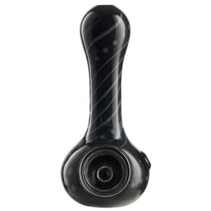 Eyce Oraflex Floral Hand Pipe - Color:Black & Gray