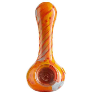 Eyce Oraflex Floral Hand Pipe - Color:Desert & Red