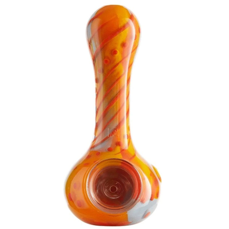 Eyce Oraflex Floral Hand Pipe - Color:Desert & Red