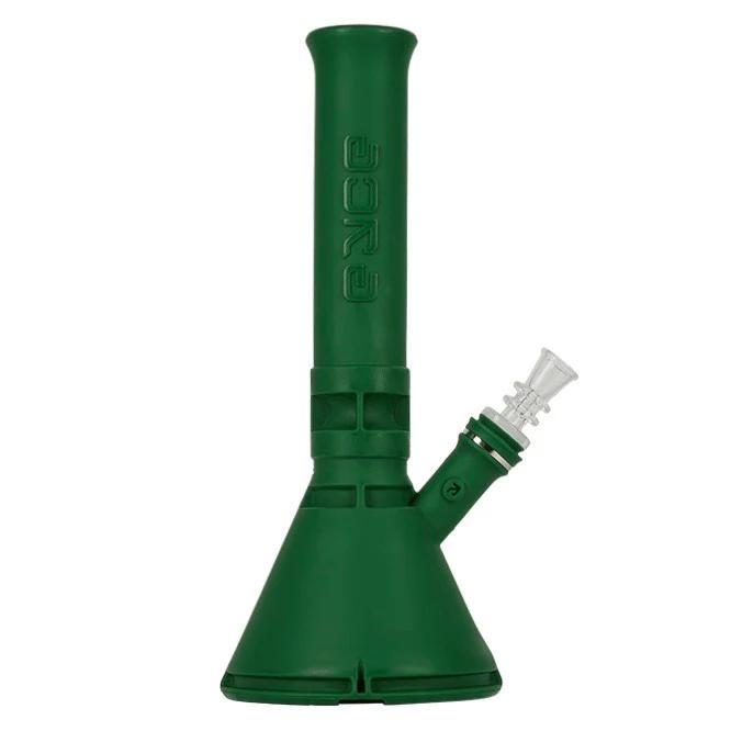 Eyce Indestructible 13” Silicone Beaker Bong - Color:Dark Green