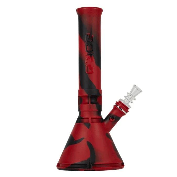 Eyce Indestructible 13” Silicone Beaker Bong - Color:Lucifer Red