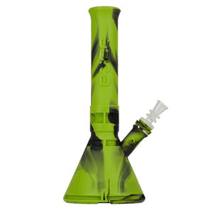 Eyce Indestructible 13” Silicone Beaker Bong - Color:Creature Green