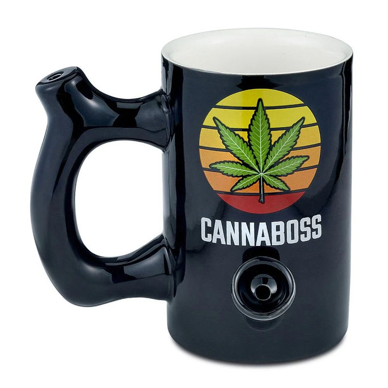 Roast & Toast Large Ceramic Coffee Mug Pipe - Color:Cannaboss