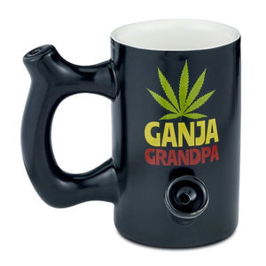 Roast & Toast Large Ceramic Coffee Mug Pipe - Color:Ganja Grandpa