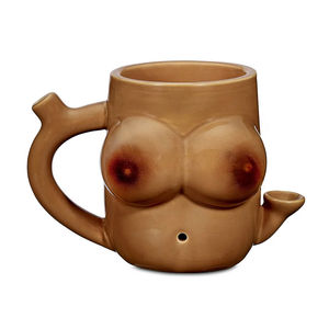 Roast & Toast Anatomy Themed Mug Pipe - Design:Dark Boobs