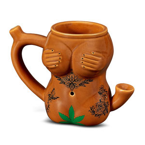 Roast & Toast Anatomy Themed Mug Pipe - Design:Dark Tattoo Girl