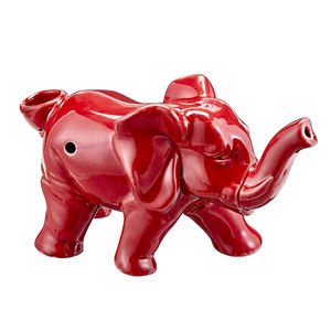 Roast & Toast Animal Themed Hand Pipe - Design:Red Elephant Pipe