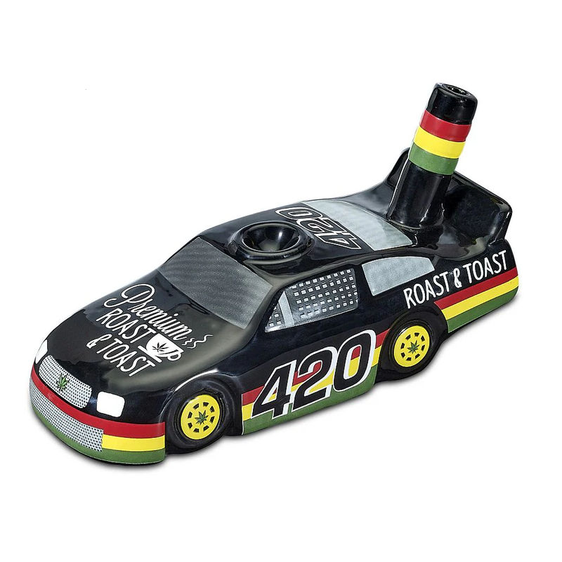 Roast & Toast Vehicle Themed Hand Pipe - Design:Race Car Pipe