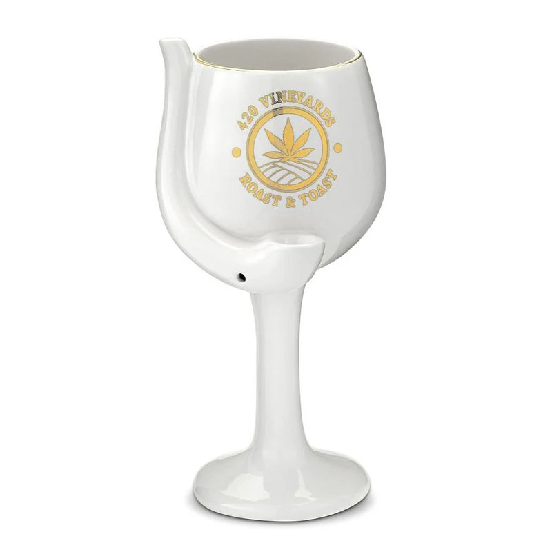 Roast & Toast Wine Glass Pipe - Design:420 Vineyards