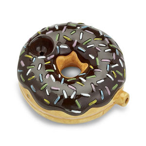 Roast & Toast Food Themed Hand Pipe - Design:Chocolate Donut Pipe