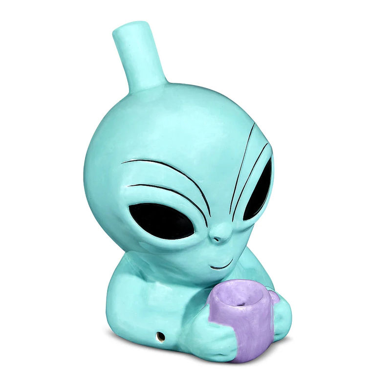 Roast & Toast Novelty Hand Pipe - Design:Alien Pipe