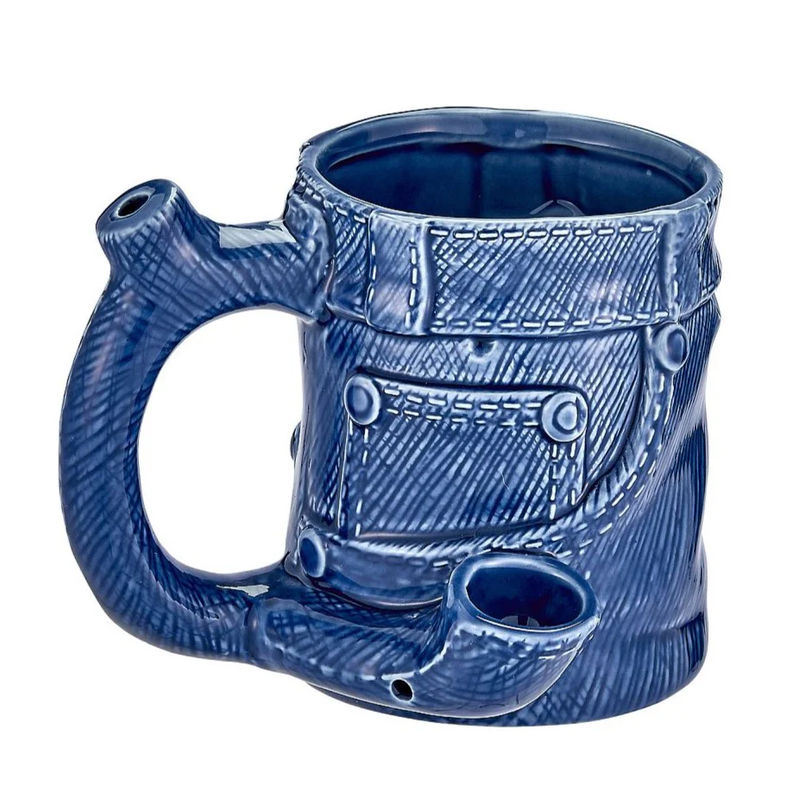 Roast & Toast Novelty Mug Pipe - Design:Denim Jeans