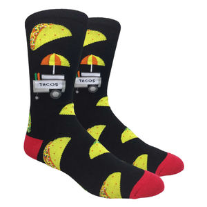 FineFit Taco Stand Socks ? - Color:Black & Red