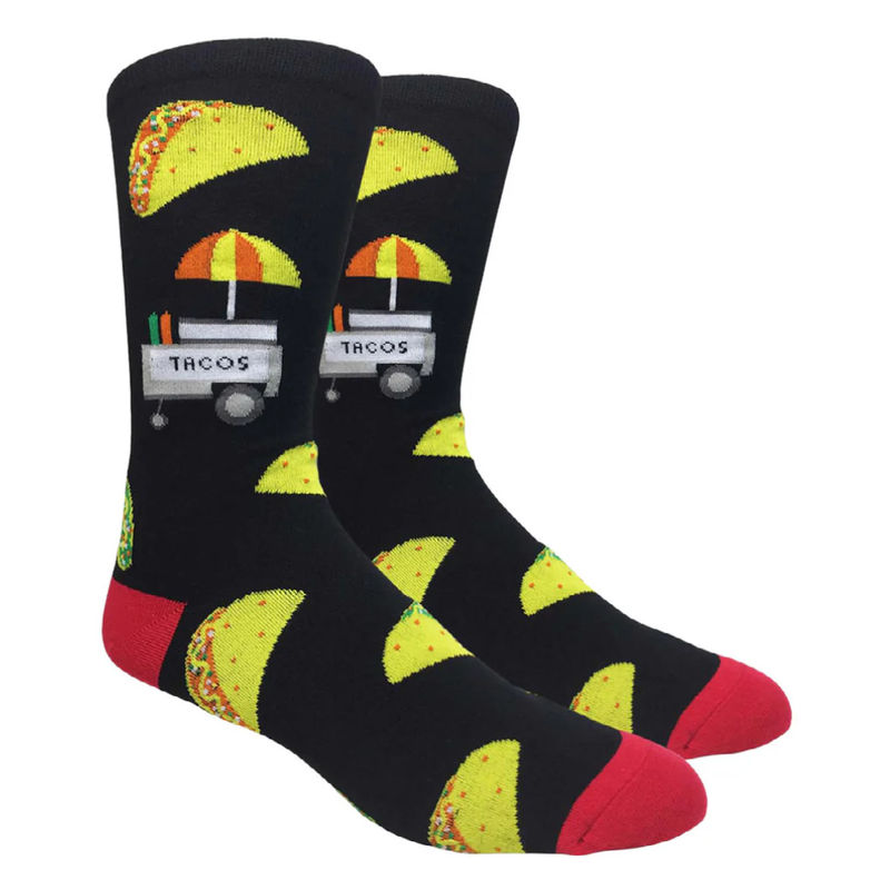 FineFit Taco Stand Socks ? - Color:Black & Red
