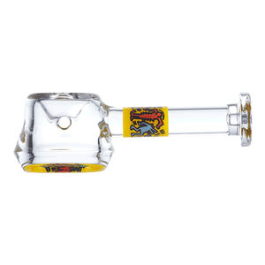 K. Haring Glass Spoon Pipe - Color:Yellow