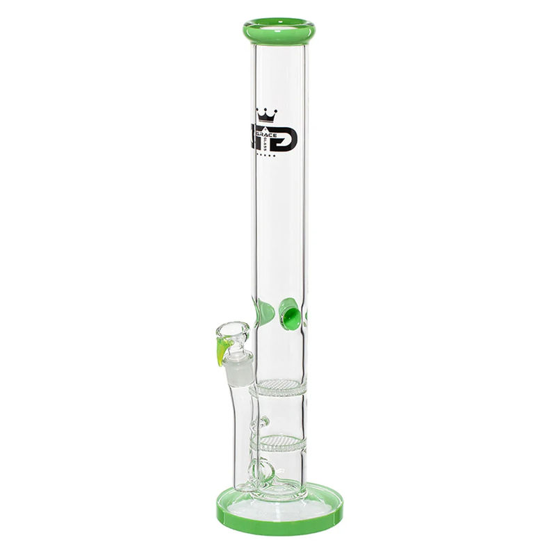 Grace Glass 18" Double Honeycomb Perc Bong
