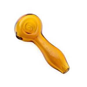 Grav® 4” Classic Spoon Hand Pipe - Color:Amber
