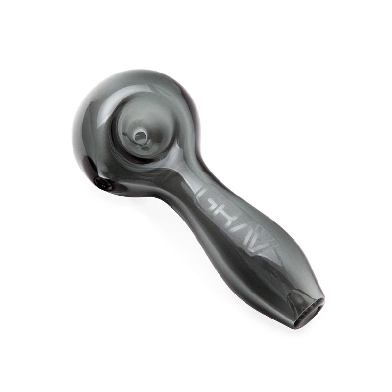 Grav® 4” Classic Spoon Hand Pipe - Color:Smoke Grey