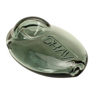 Grav® Pebble Spoon Hand Pipe - Color:Smoke