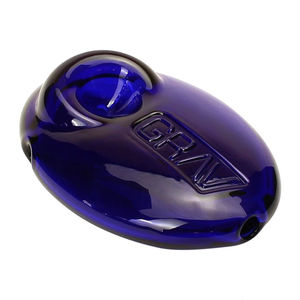 Grav® Pebble Spoon Hand Pipe - Color:Blue