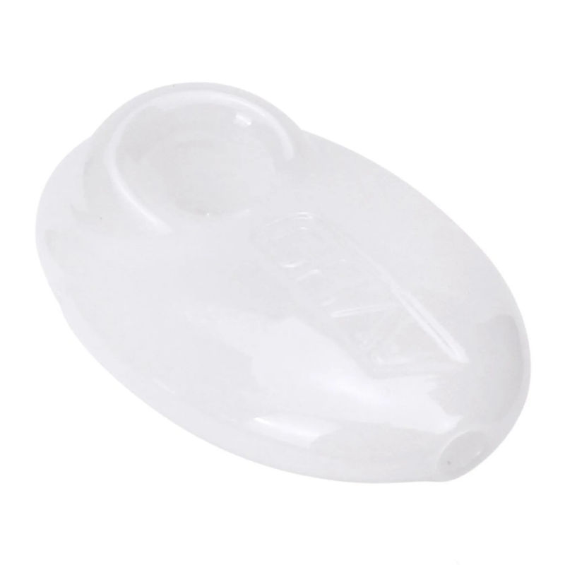 Grav® Pebble Spoon Hand Pipe - Color:White