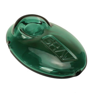 Grav® Pebble Spoon Hand Pipe - Color:Lake Green