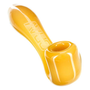 Grav® 4” Mini Classic Sherlock Hand Pipe - Color:Opaque Yellow