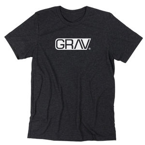 Grav® Heather Black Logo T-Shirt - Size:Large