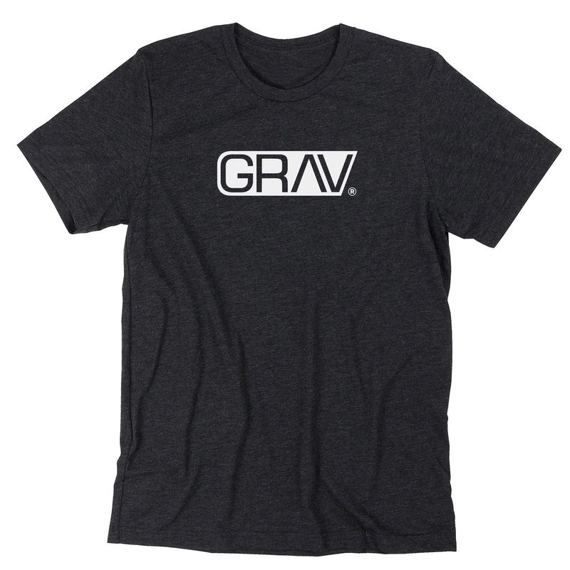 Grav® Heather Black Logo T-Shirt - Size:XL