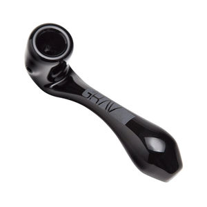 Grav® 6” Large Classic Sherlock Hand Pipe - Color:Black