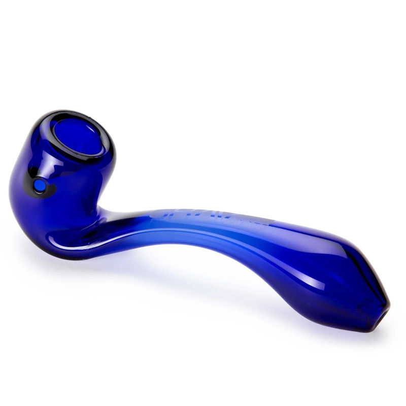 Grav® 6” Large Classic Sherlock Hand Pipe - Color:Blue