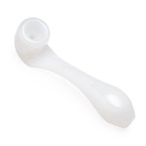 Grav® 6” Large Classic Sherlock Hand Pipe - Color:White