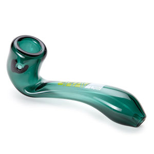 Grav® 6” Large Classic Sherlock Hand Pipe - Color:Lake Green