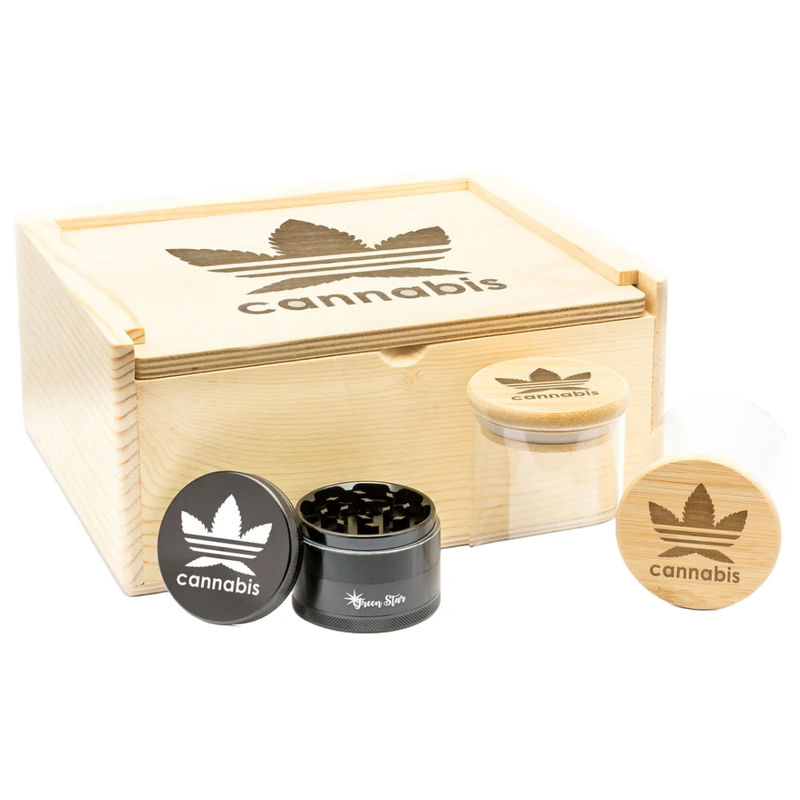 Green Star Stash Box Set - Style:Astronaut - Grinder Color:Gold