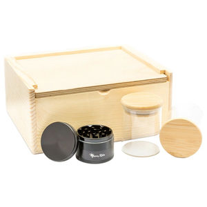 Green Star Stash Box Set - Style:Blank - Grinder Color:Black