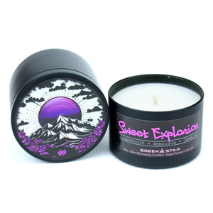 Green Star Odor Eliminator Candle (6oz) - Scent:Sweet Explosion (Grapefuit/Ambrosia/Jasmine)