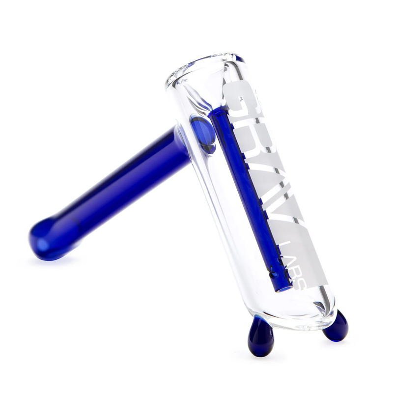 Grav® Large Hammer Bubbler w. Colored Accents - Color:Blue
