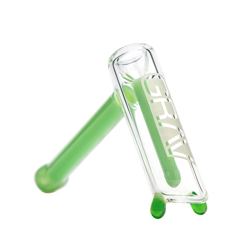 Grav® Large Hammer Bubbler w. Colored Accents - Color:Mint Green