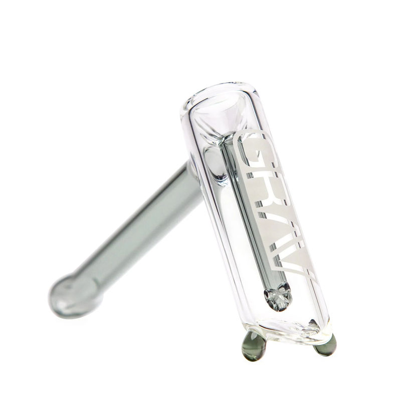 Grav® Large Hammer Bubbler w. Colored Accents - Color:Smoke Grey