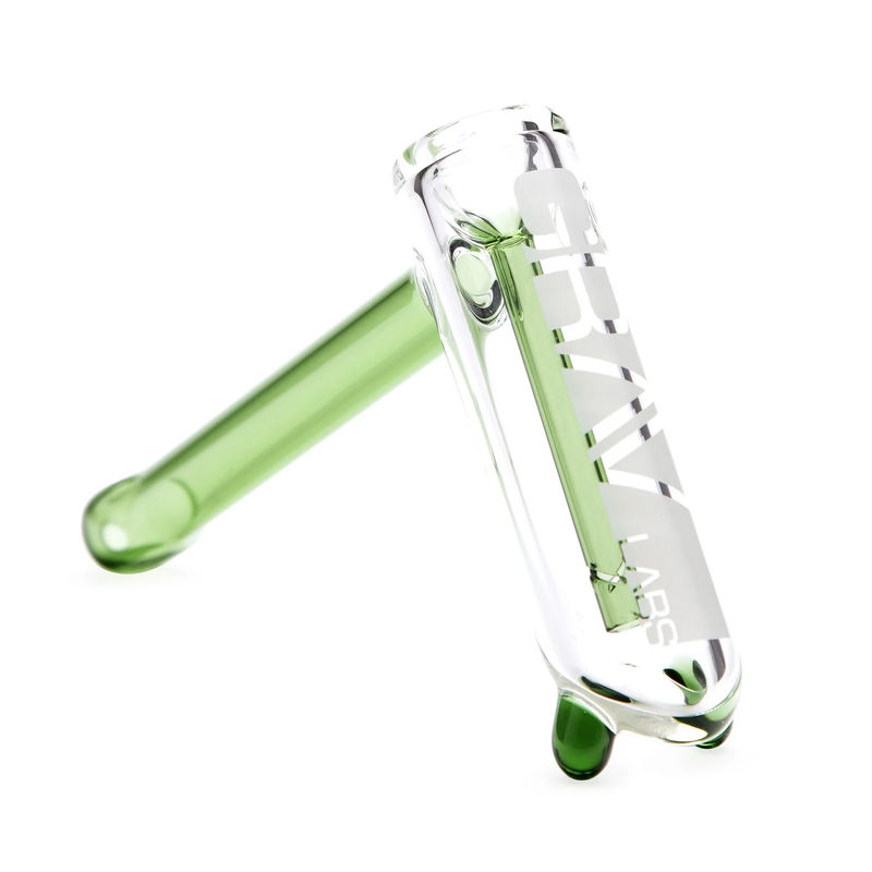 Grav® Large Hammer Bubbler w. Colored Accents - Color:Green