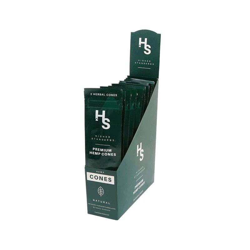 Higher Standards Premium Hemp Cones - Quantity:Full Box (30 cones)